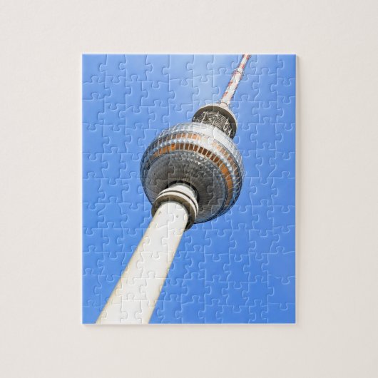 Televisietoren (Fernsehturm) in Berlijn, Duitsland Legpuzzel (Verticaal)