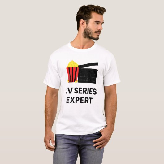 Television Show Binge Watch Tv Series Expert Food  T-shirt (Voorkant volledig)