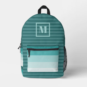 Teliaanse verloopbare initiële monogram bedrukte rugzak