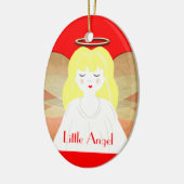 Telkens als een galg een engel regent, krijgt hij  keramisch ornament (Links)