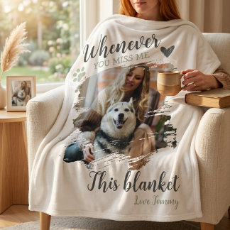 Telkens Als Je Aan Me Denkt Huisdierherdenkingsdek Fleece Deken