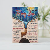 Telkens als je je overweldigd voelt, wil je moeder bedankkaart (Staand voorkant)