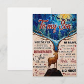 Telkens als je je overweldigd voelt, wil je moeder bedankkaart (Voorkant / Achterkant)