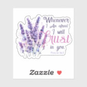 Telkens wanneer ik bevreesd ben, zal ik op U vertr Sticker (Vel)