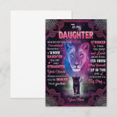 Telkens wanneer u zich overweldigd voelt, voel je bedankkaart (Voorkant / Achterkant)