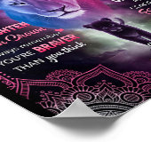 Telkens wanneer u zich overweldigd voelt, voel je  poster (Hoek)