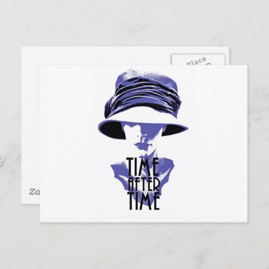 Telkens weer BLEU Chapeau Briefkaart (Voorkant / Achterkant)