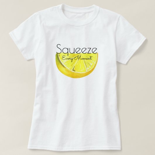 Telkens weer knijpen Gele Lemon T-shirt (Design voorkant)