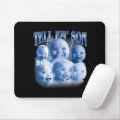 Tell em Son Funny Ai Niche Baby Laugh Holding Gen  Muismat (Met muis)