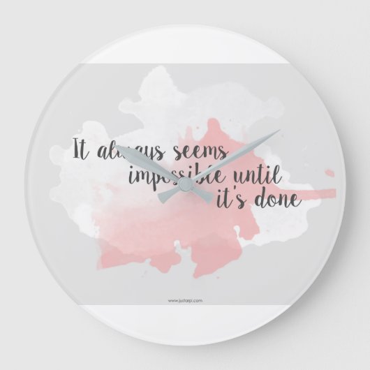 Tell Time!!! Wall Clock Grote Klok (Voorkant)