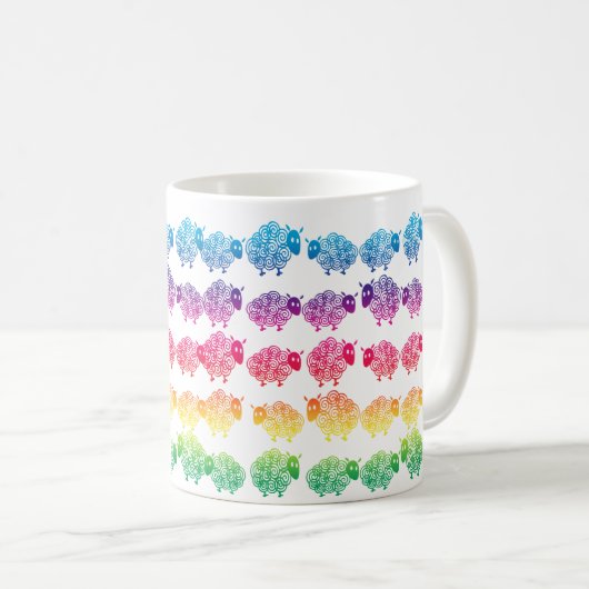 tellen van schapen, tellen van schapen koffiemok (Voorkant rechts)