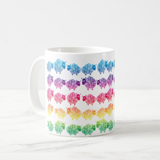 tellen van schapen, tellen van schapen koffiemok (Voorkant links)