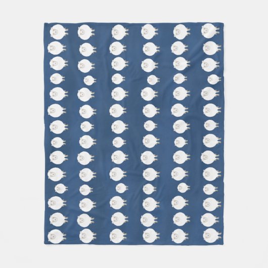 Tellen van schapenvacht deken (Voorkant)