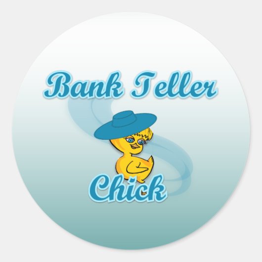 Teller Chick #3 Ronde Sticker (Voorkant)