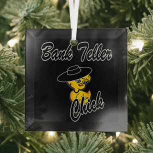 Teller Chick #4 Glas Ornament