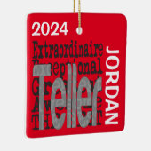 Teller Extraordinaire CUSTOM Keramisch Ornament (Rechts)