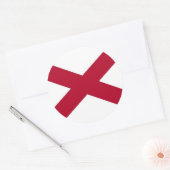 Teller met vlag Alabama Ronde Sticker (Envelop)