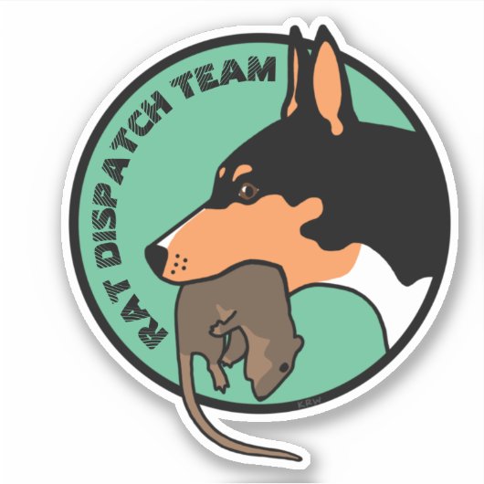 Teller van het zendteam sticker (Voorkant)