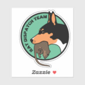 Teller van het zendteam sticker (Vel)