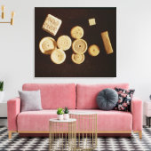 Tellers en dobbels, Gallo-Roman Canvas Afdruk (Insitu (Woonkamer))