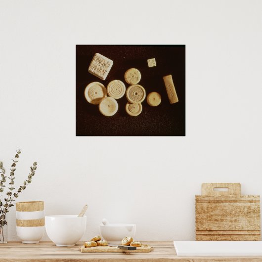 Tellers en dobbels, Gallo-Roman Poster (Keuken)