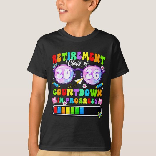 Telling Class van 2026 aftellen is bezig T-shirt (Voorkant)