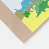 Telling Dinosauriërs 1-10 leren tellen Fleece Deken (Hoek)