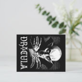 Telling Dracula Halloween Vampier Briefkaart (Staand voorkant)