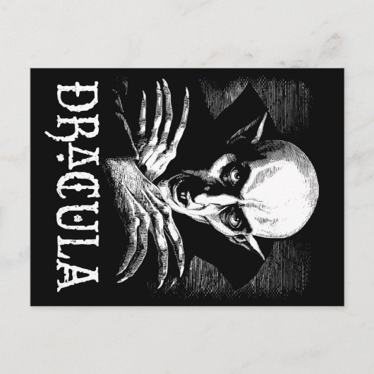 Telling Dracula Halloween Vampier Briefkaart (Voorkant)