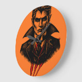 Telling Dracula Vintage Vampier Illustratie Grote Klok (Hoek)