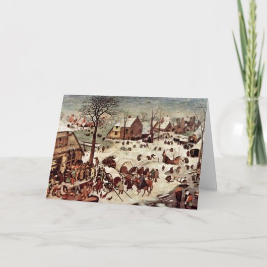 Telling in Bethlehem door Bruegel D. Ä. Pieter Kaart (Voorkant)