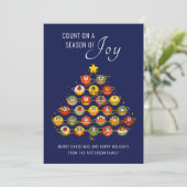 Telling op een seizoen vol vreugde kerstreces (Staand voorkant)