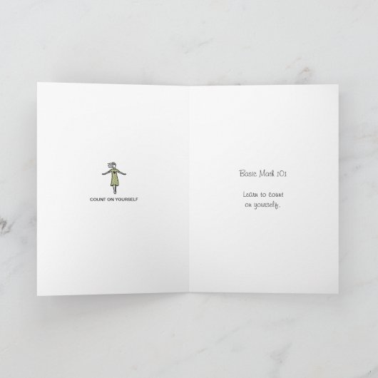 Telling op je eigen_A_Greeting Kaart (Binnen)