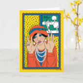 Telling op je eigen_B_Greeting Kaart (Gele Bloem)