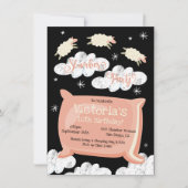 Telling schapen Slumber Party Verjaardag uitnodigi Kaart (Voorkant)