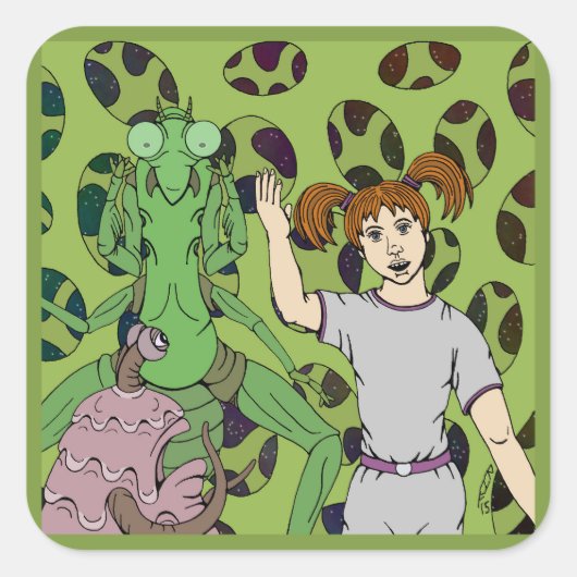 Telling Tales Vierkante Sticker (Voorkant)