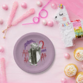 Telling van B&W-schets Papieren Bordje (Feest)