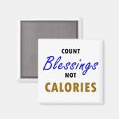 Telling zonder calorieën Magnet (Voorkant / Achterkant)