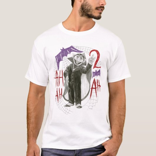 Tellinggraaf-schets in zwart-wit tekening t-shirt (Voorkant)
