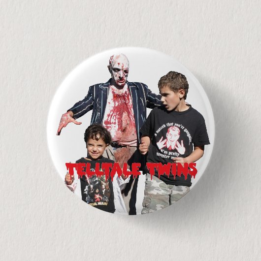 Telltale Twins Zombie Pin Ronde Button 3,2 Cm (Voorkant)