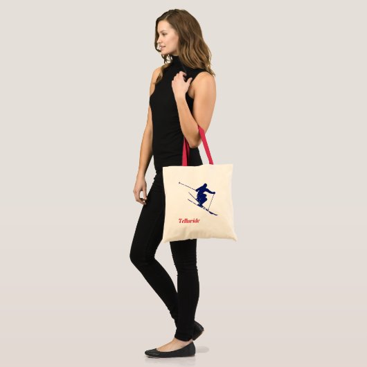 Telluride Blue Snow Skier Tote Bag (Voorkant (model))