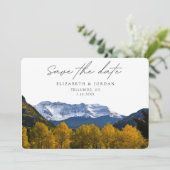 Telluride Bruiloft Colorado Save the Date Kaart (Staand voorkant)