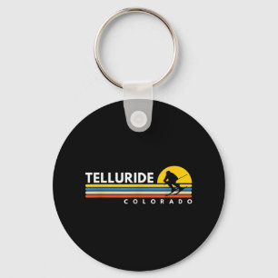 Telluride Co Colorado Retro Souvenirs Skii Sleutelhanger