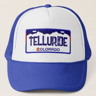 Telluride Colorado blauw licentie bord pet
