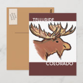 Telluride Colorado brown briefkaart (Voorkant / Achterkant)