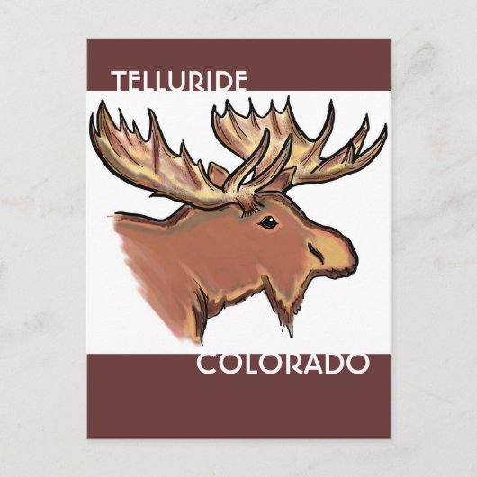Telluride Colorado brown briefkaart (Voorkant)