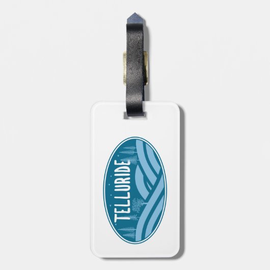 Telluride Colorado buitenshuis Bagagelabel (Achterkant verticaal)