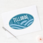Telluride Colorado buitenshuis Ovale Sticker (Envelop)