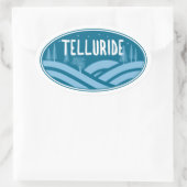 Telluride Colorado buitenshuis Ovale Sticker (Tas)
