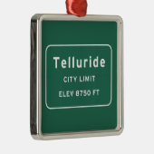Telluride Colorado co Interstate Highway Freeway : Metalen Ornament (Rechts)